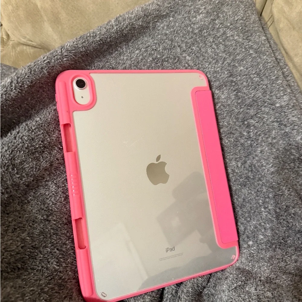 Black Tablet with Pink Case